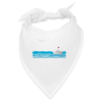 Ich will Meer - Bandana - Weiß - Vorne