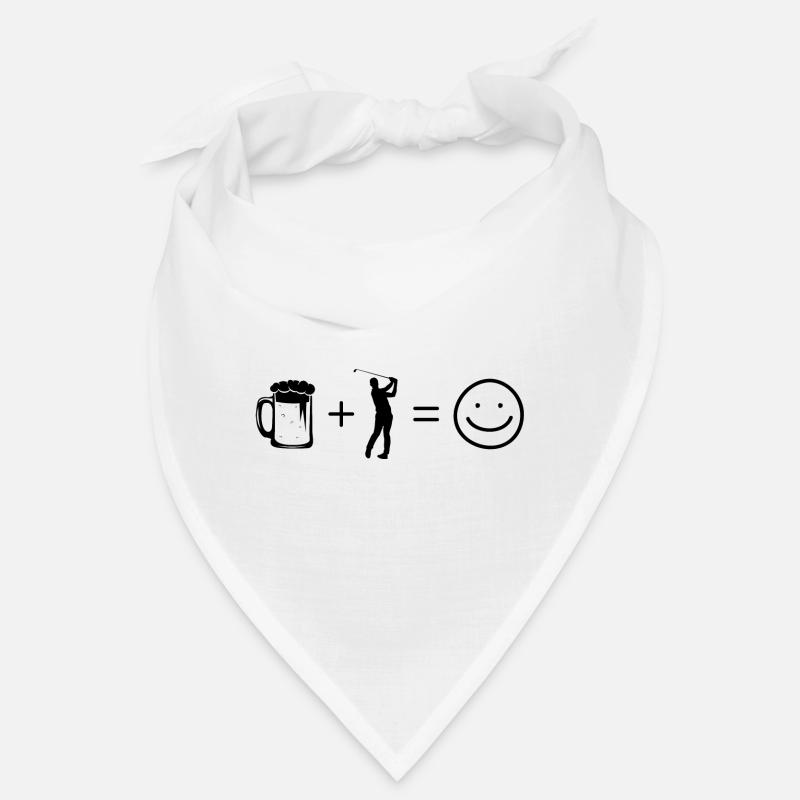 Beer Smile Face and Golf - Bandana
