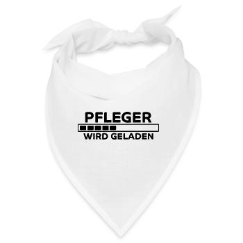 Pfleger Spruch Pflegekraft Lustig Pfleger Geschenk - Bandana - Weiß - Vorne