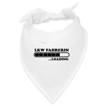 LKW Fahrerin Spruch Fun Lastwagenfahrerin Geschenk - Bandana - Weiß - Vorne