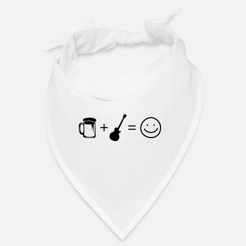 Bier Smile Face und Gitarre - Bandana
