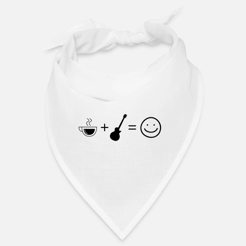 Coffee Smile Face et Guitare - Bandana