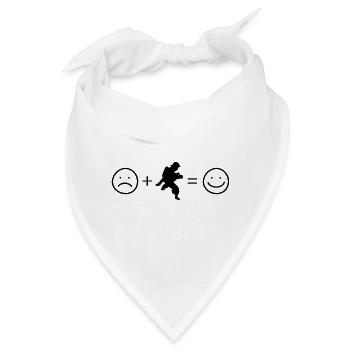 Smile Face und Fire Brigader - - Bandana - Weiß - Vorne