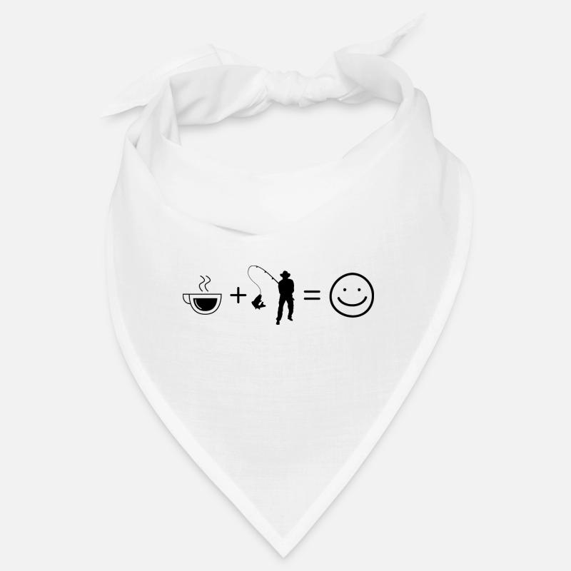 Kaffee Smile Face und Angeln - Bandana