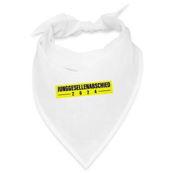 Junggesellen Abschied 2024 - Bandana - Weiß - Vorne