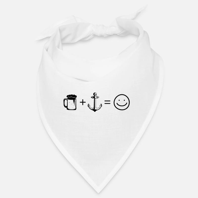 Bier Smile Face und Segeln 1 - Bandana