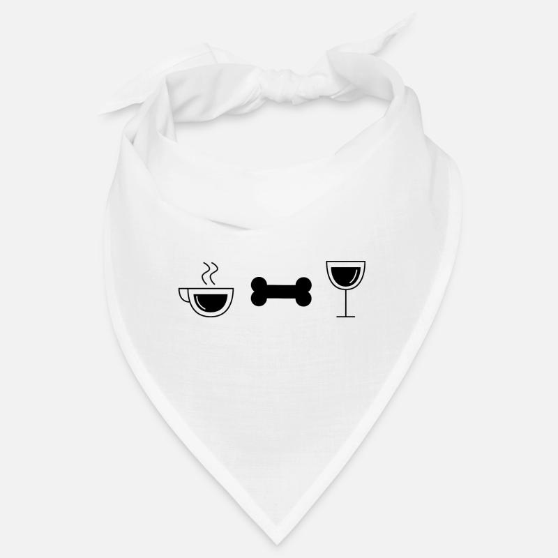 Kaffeewein und Hund - (tun) Bandana