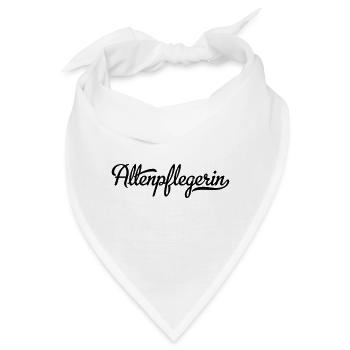 Altenpflegerin - Bandana - Weiß - Vorne