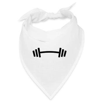 Hantel Gewichte Fitness - Bandana - Weiß - Vorne