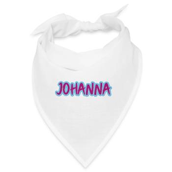 Johanna Name Girl Mädchen Name Johanna - Bandana - Weiß - Vorne
