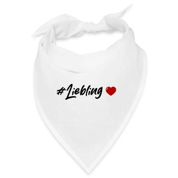 Liebling Herz - Bandana - Weiß - Vorne