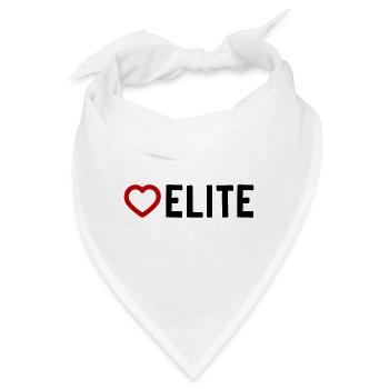 Elite Herz - Bandana - Weiß - Vorne