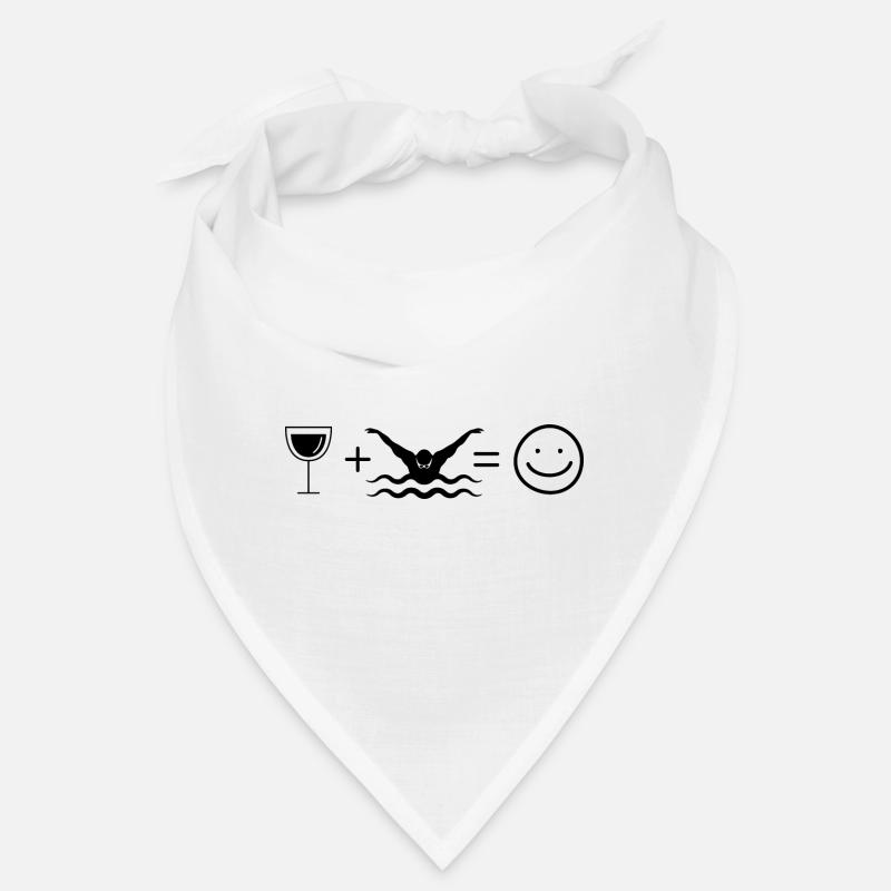 Wein Smile Face und Schwimmen - Bandana
