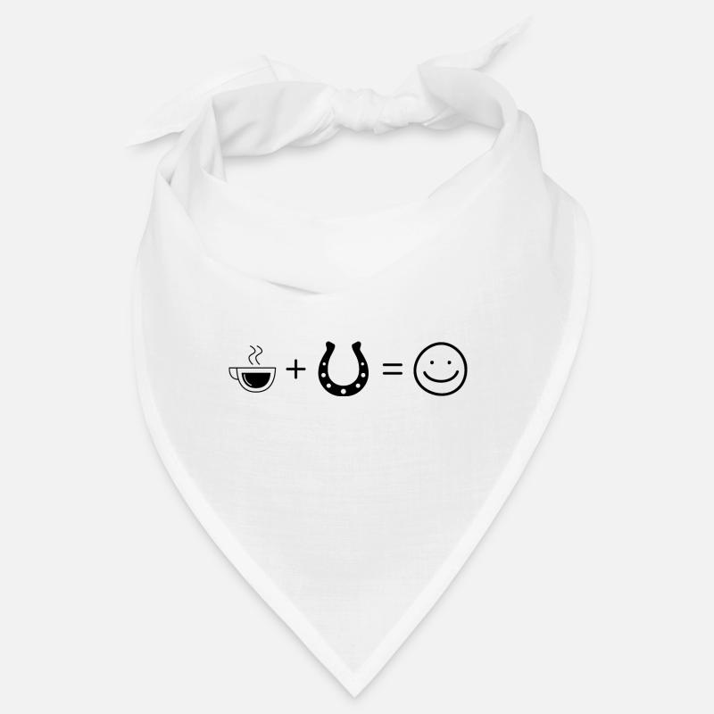 Coffee Smile Face and Horse 2 - Bandana