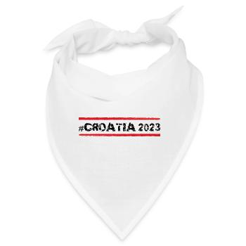 Croatia 2023 - Bandana - Weiß - Vorne