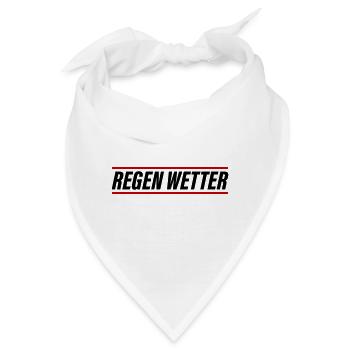 Regen Wetter - Bandana - Weiß - Vorne