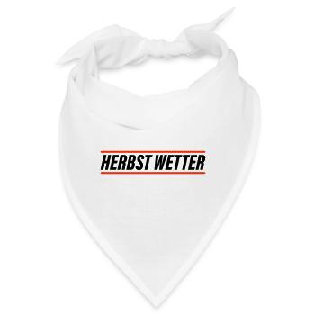 Herbst Wetter - Bandana - Weiß - Vorne