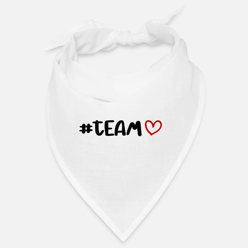 Team Herz - Bandana - Weiß