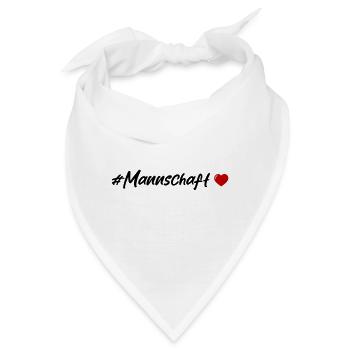 Mannschaft Herz - Bandana - Weiß - Vorne