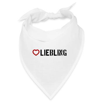 Liebling Herz - Bandana - Weiß - Vorne