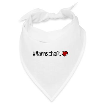 Mannschaft Herz - Bandana - Weiß - Vorne