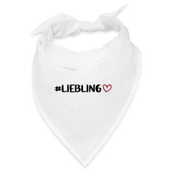 Liebling Herz - Bandana - Weiß - Vorne