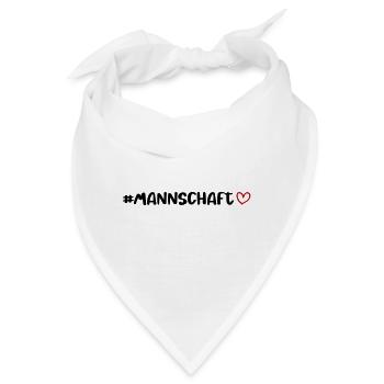 Mannschaft Herz - Bandana - Weiß - Vorne