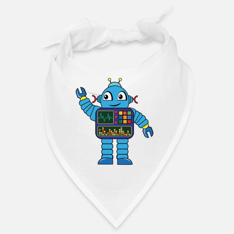 Kleiner blauer Roboter Bandana