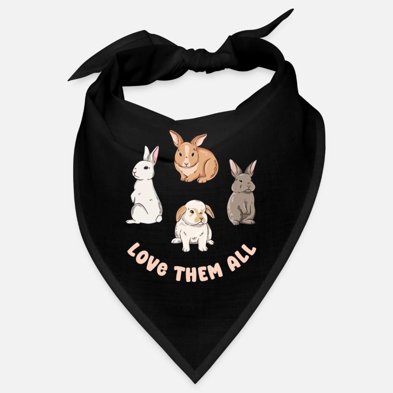 Conception de lapin mignon pour les propriétaires de lapins Bandana