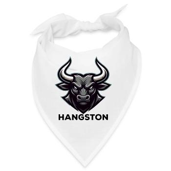 Hangston Stierkopf Logo - Bandana - Weiß - Vorne