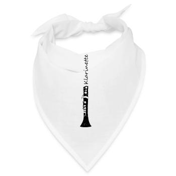 Klarinette - Bandana - Weiß - Vorne