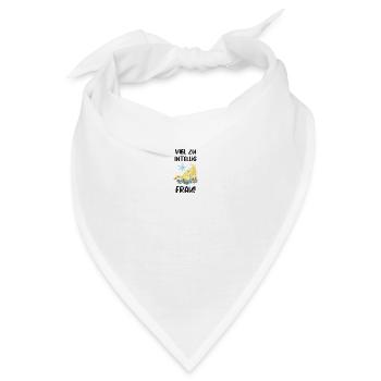 intelligente Frau schlaue Ente clever MINT - Bandana - Weiß - Vorne
