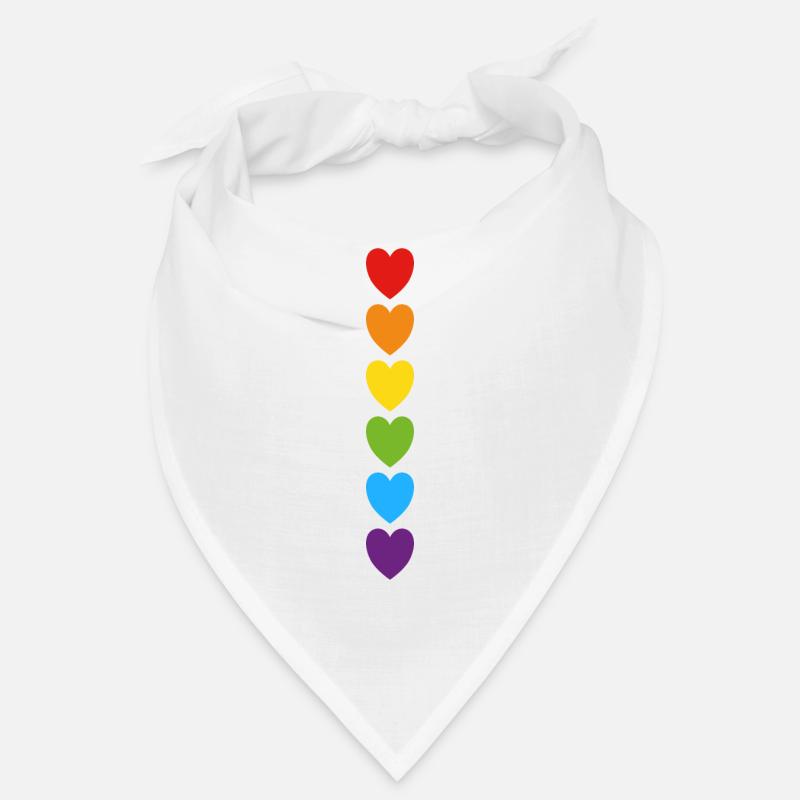 Pride rainbow hearts Bandana
