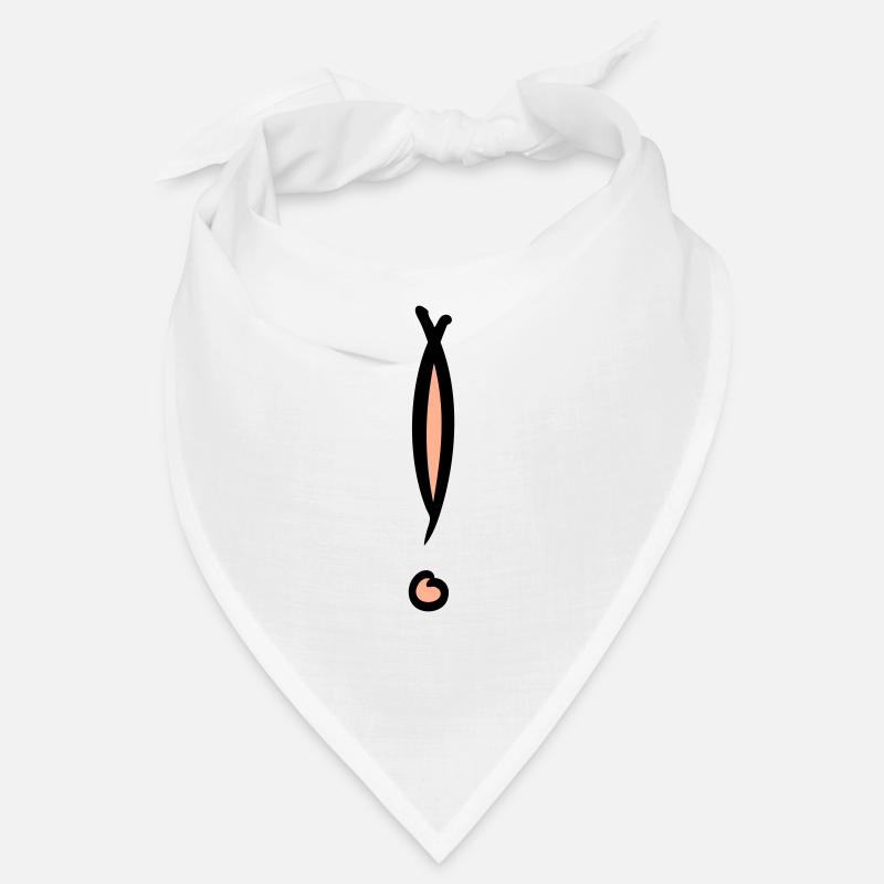 Decorative exclamation mark. Hand drawn. Bandana