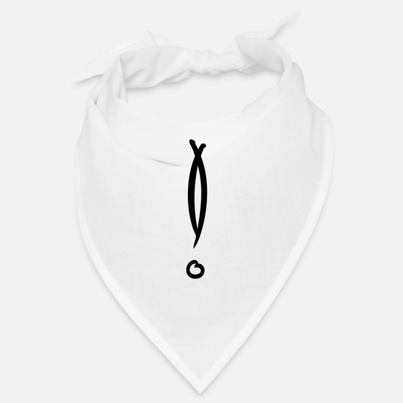 Decorative exclamation mark. Hand drawn. Bandana