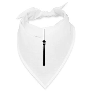 Stuttgart Fernsehturm - Bandana - Weiß - Vorne