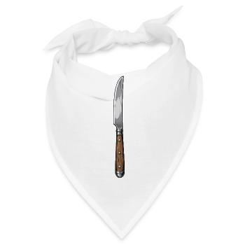 Messer - Bandana - Weiß - Vorne