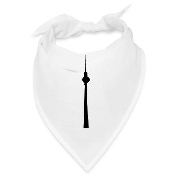 Berliner Fernsehturm - Bandana - Weiß - Vorne