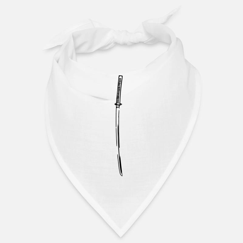 Samurai Japan Katana Ninja Sword retro vector Bandana