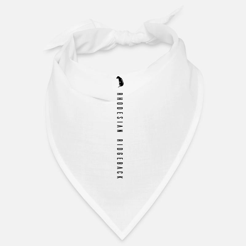 Rhodesian Ridgeback lettering - vertical Bandana