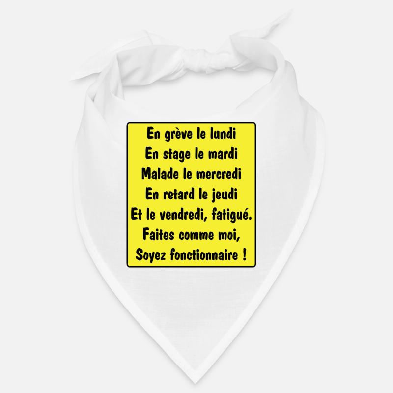 Fonctionnaire - Bandana - blanc
