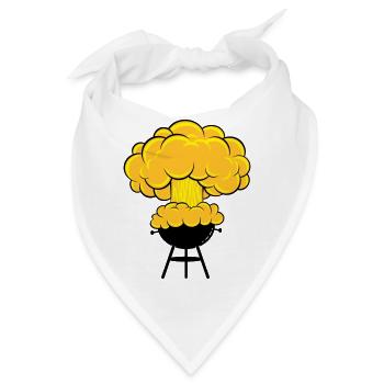 explosiver Grill - Bandana - Weiß - Vorne