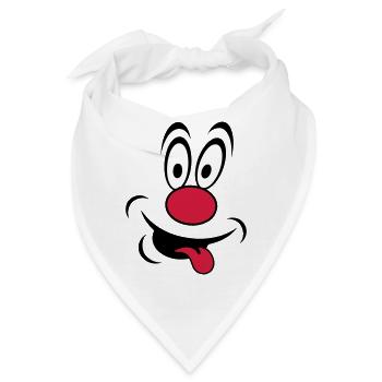clown - Bandana - Weiß - Vorne
