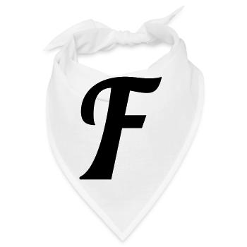 F - Bandana - Weiß - Vorne