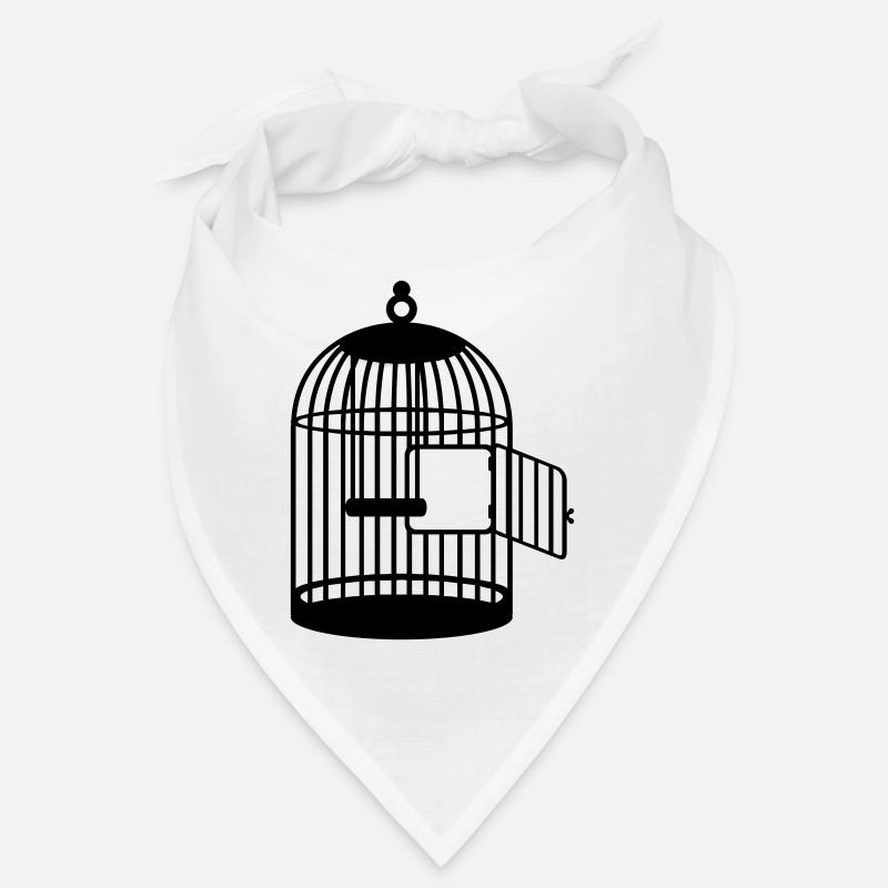 cage vide ouvert/ empty cage (1c) Bandana