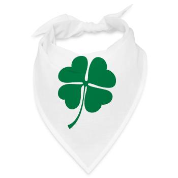 Glücksklee | Clover - Bandana - Weiß - Vorne