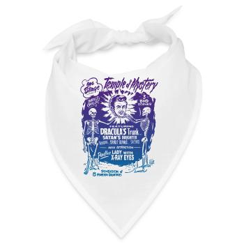 Vintage Halloween Spook Show Temple of Mystery - Bandana - Weiß - Vorne