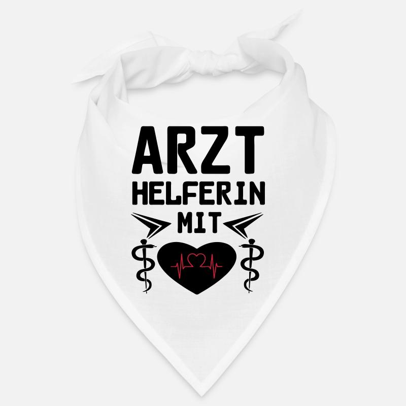 Arzthelferin mit Herz Geschenk Bandana