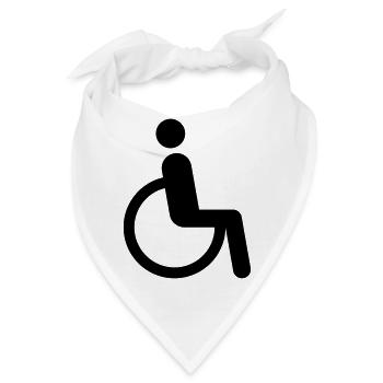 Rollstuhl - Bandana - Weiß - Vorne