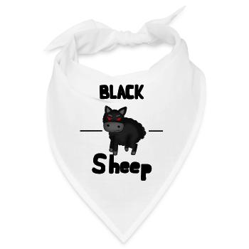 schwarze Schafe - Bandana - Weiß - Vorne